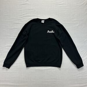 Portillo's Hot Dogs Black Crewneck Sweatshirt Men's Small Black Workwear Logo